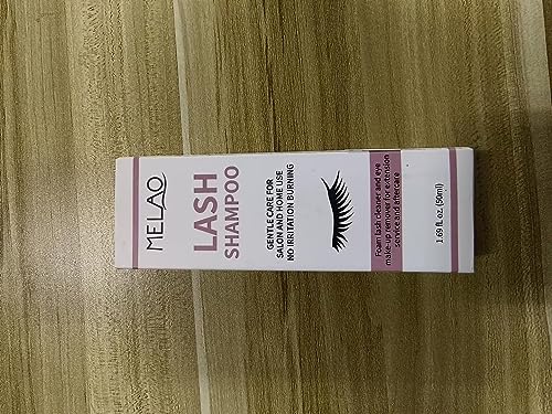 Eyelash Extension Cleanser Eyelid Foaming Cleanser Lash Foam Shampoo for Extensions, Oil, Paraben & Sulfate Free,100% Safe for Natural Lashes, Non-Irritating, Perfect for Professional Salon 1.69fl.oz