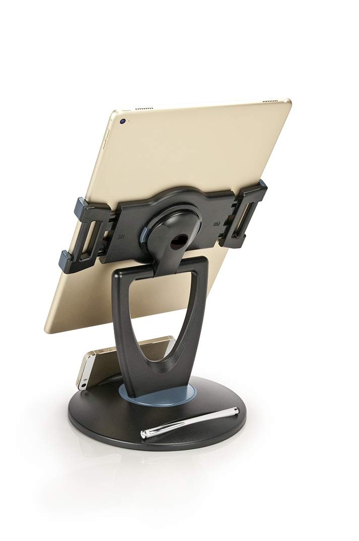 Large Rotating Commercial Tablet Stand, Swivel Base