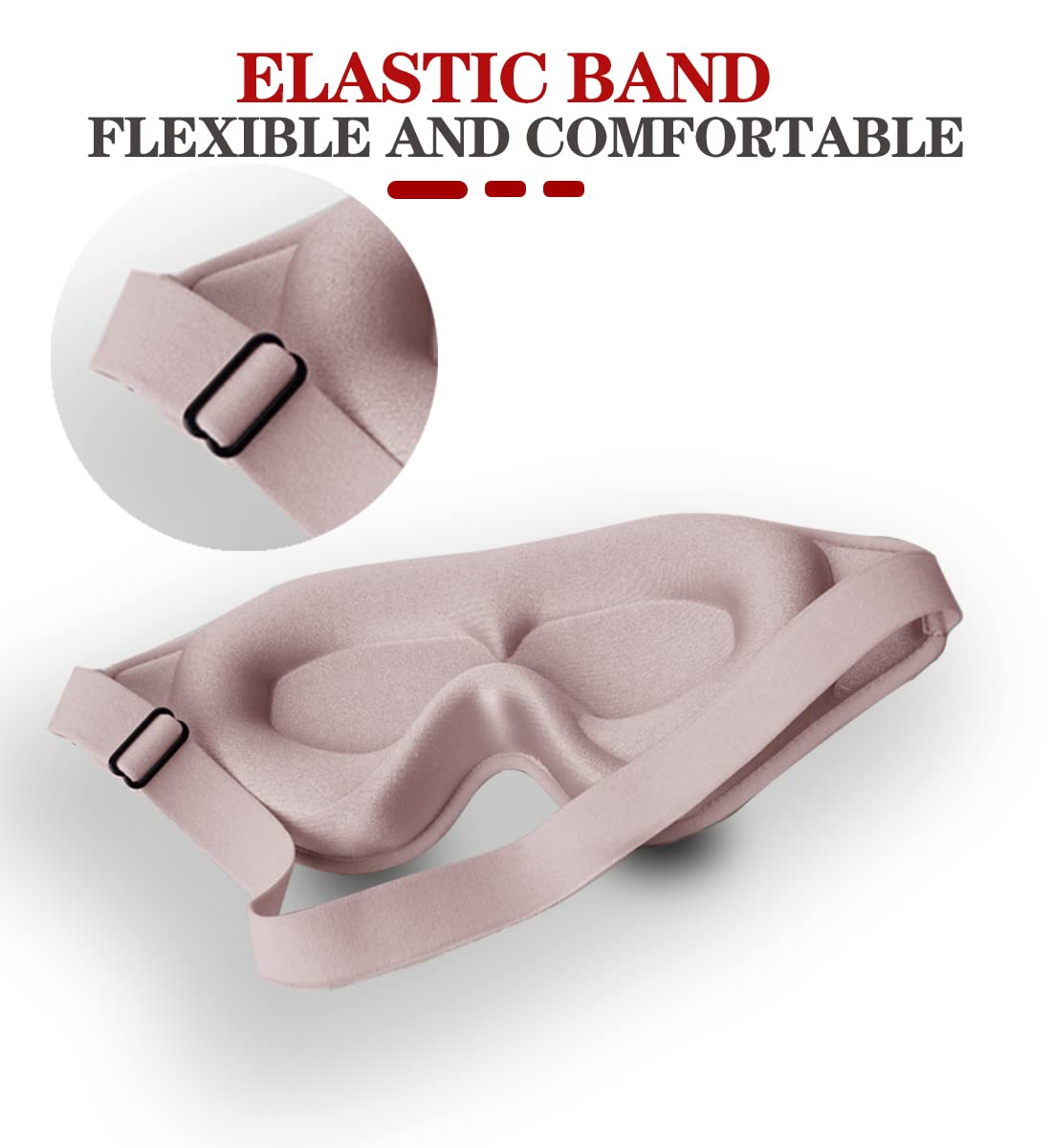 3D Deep Contoured Eye Covers Block Out Light Eye Mask