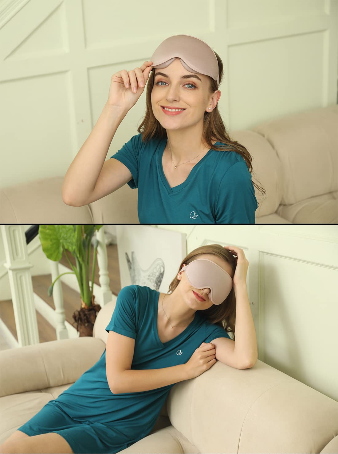 3D Deep Contoured Eye Covers Block Out Light Eye Mask