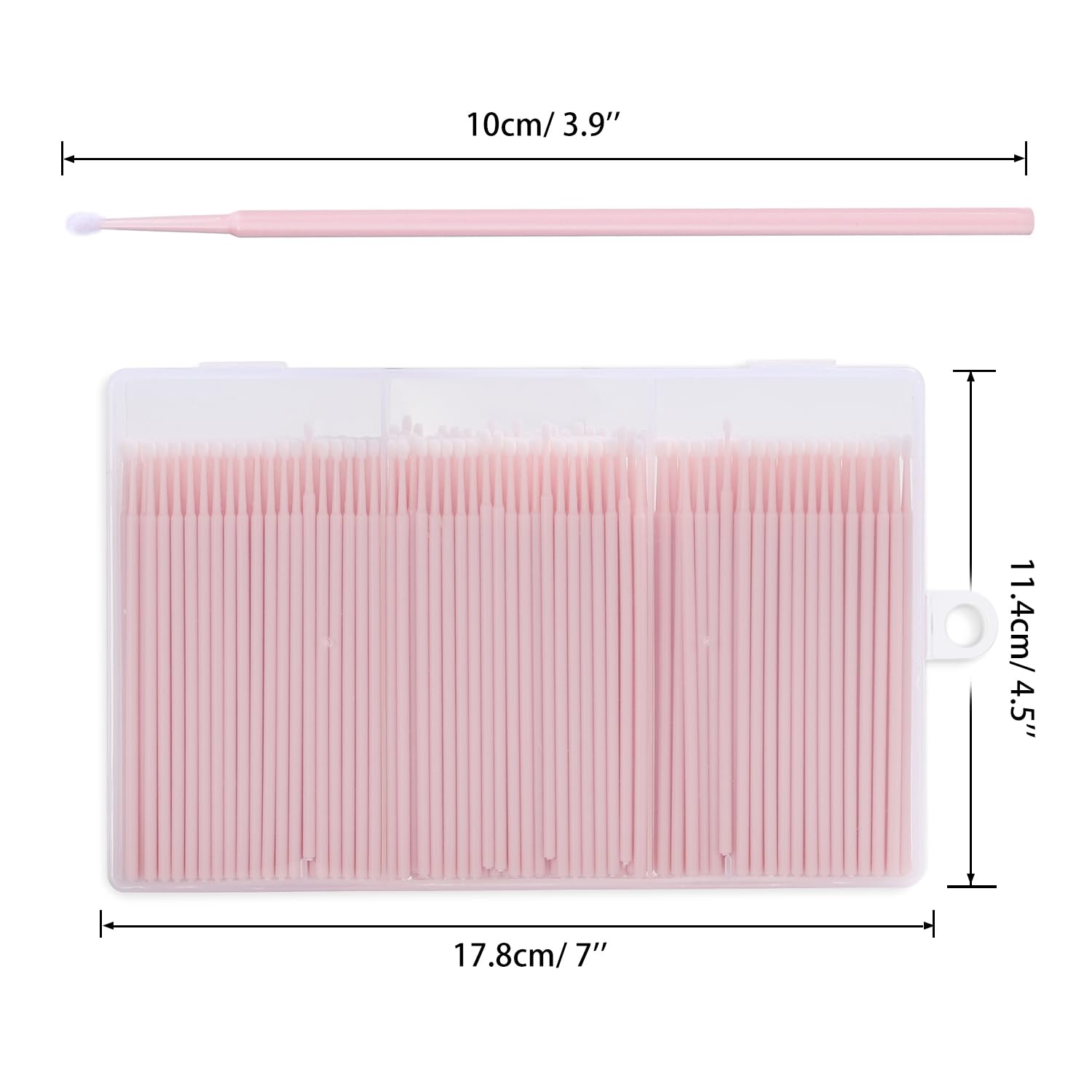 Disposable 2mm Precision Mascara swab, For Cleaning and Applying Makeup