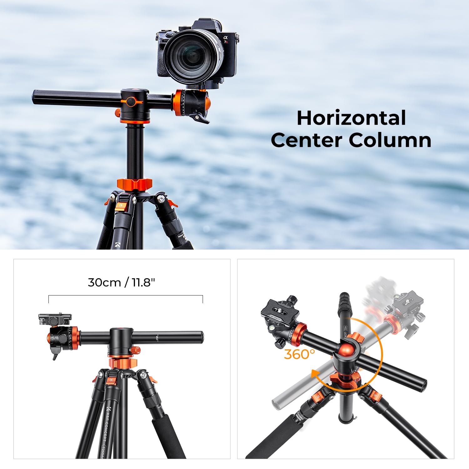 67 inch Camera Aluminum Tripods Portable Monopod with 360 Degree Ball Head