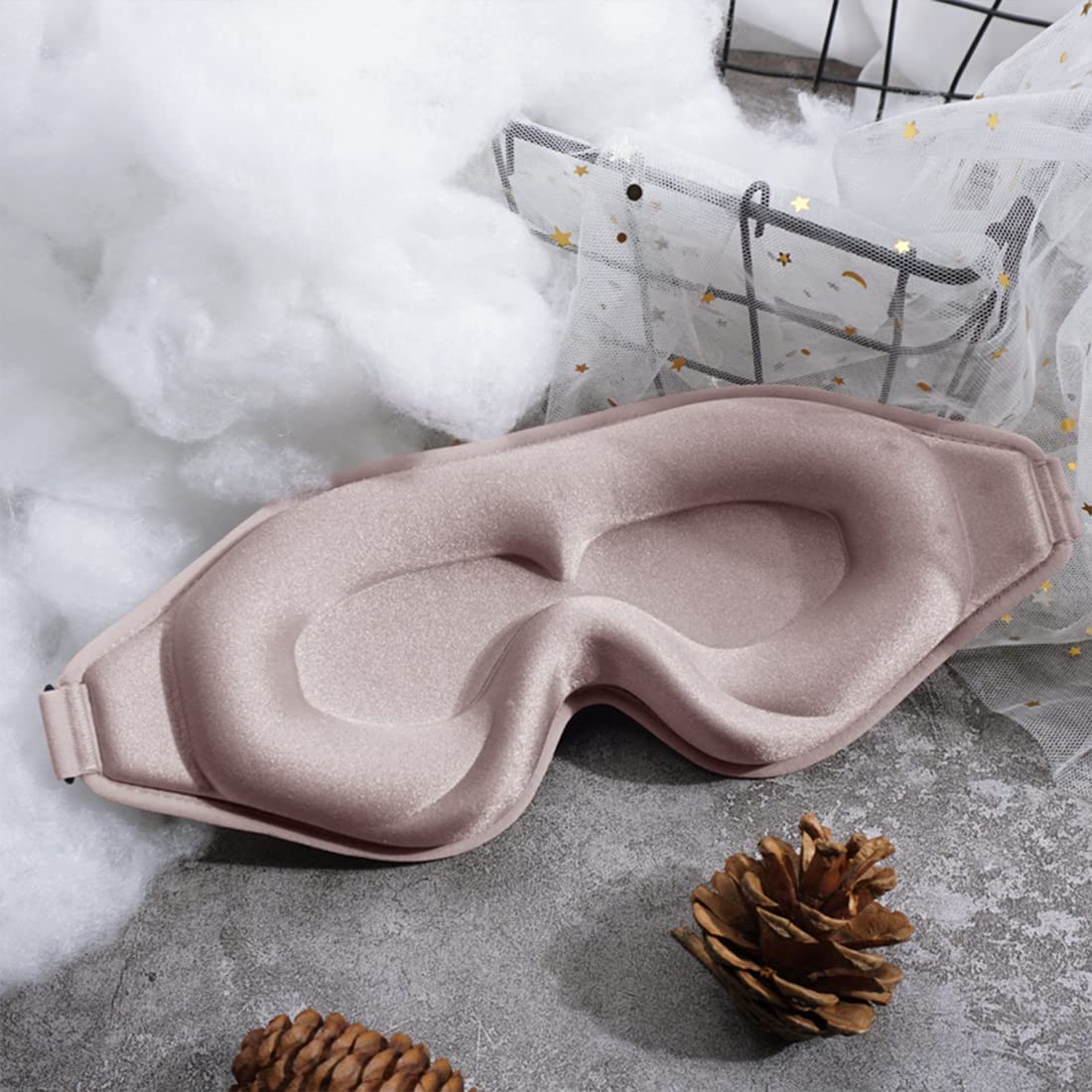 3D Deep Contoured Eye Covers Block Out Light Eye Mask