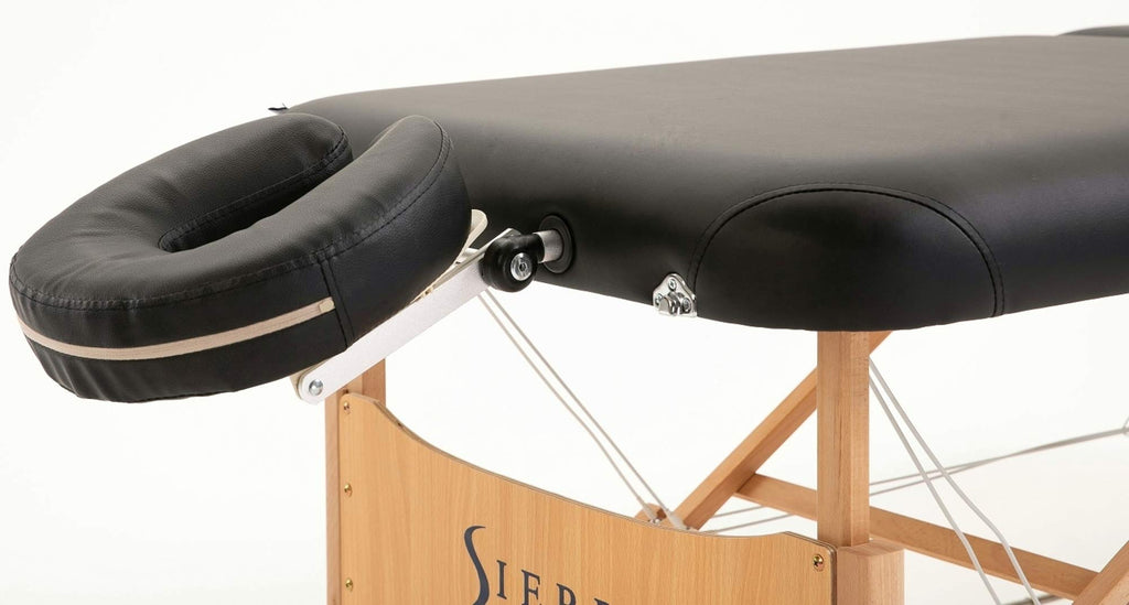 SIERRA COMFORT All-Inclusive Portable Massage Table (Black), SC-901, 27.95"D x 72.05"W x 33.07"H