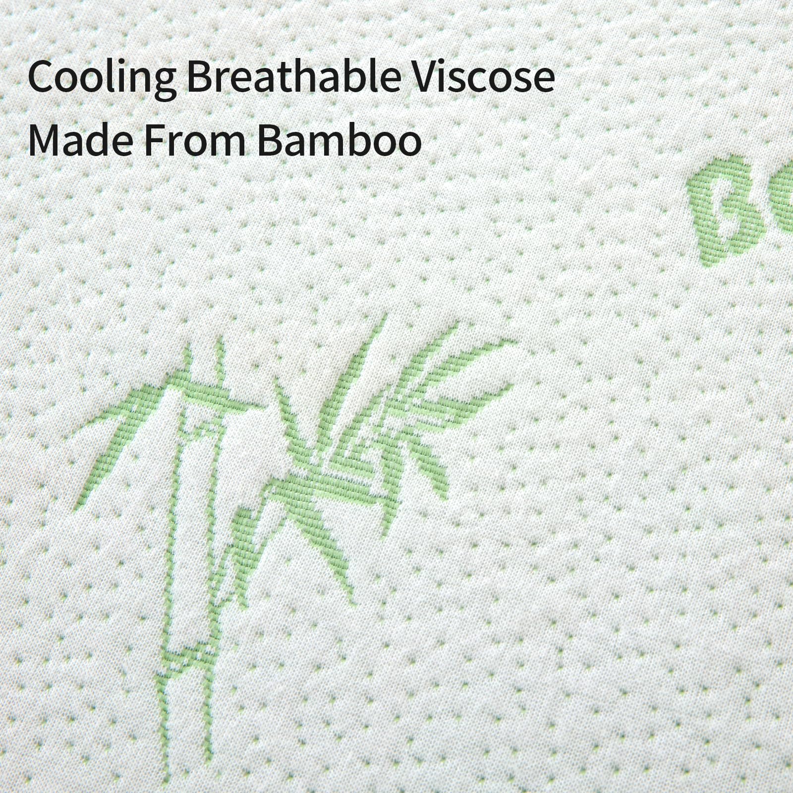 Foam Massage Bed Mattress Topper with Cooling Rayon Derived from Bamboo Cover
